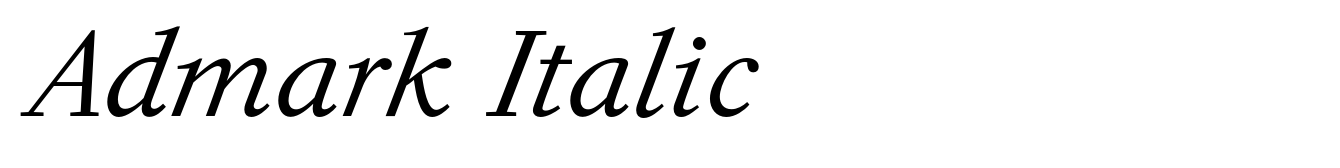 Admark Italic